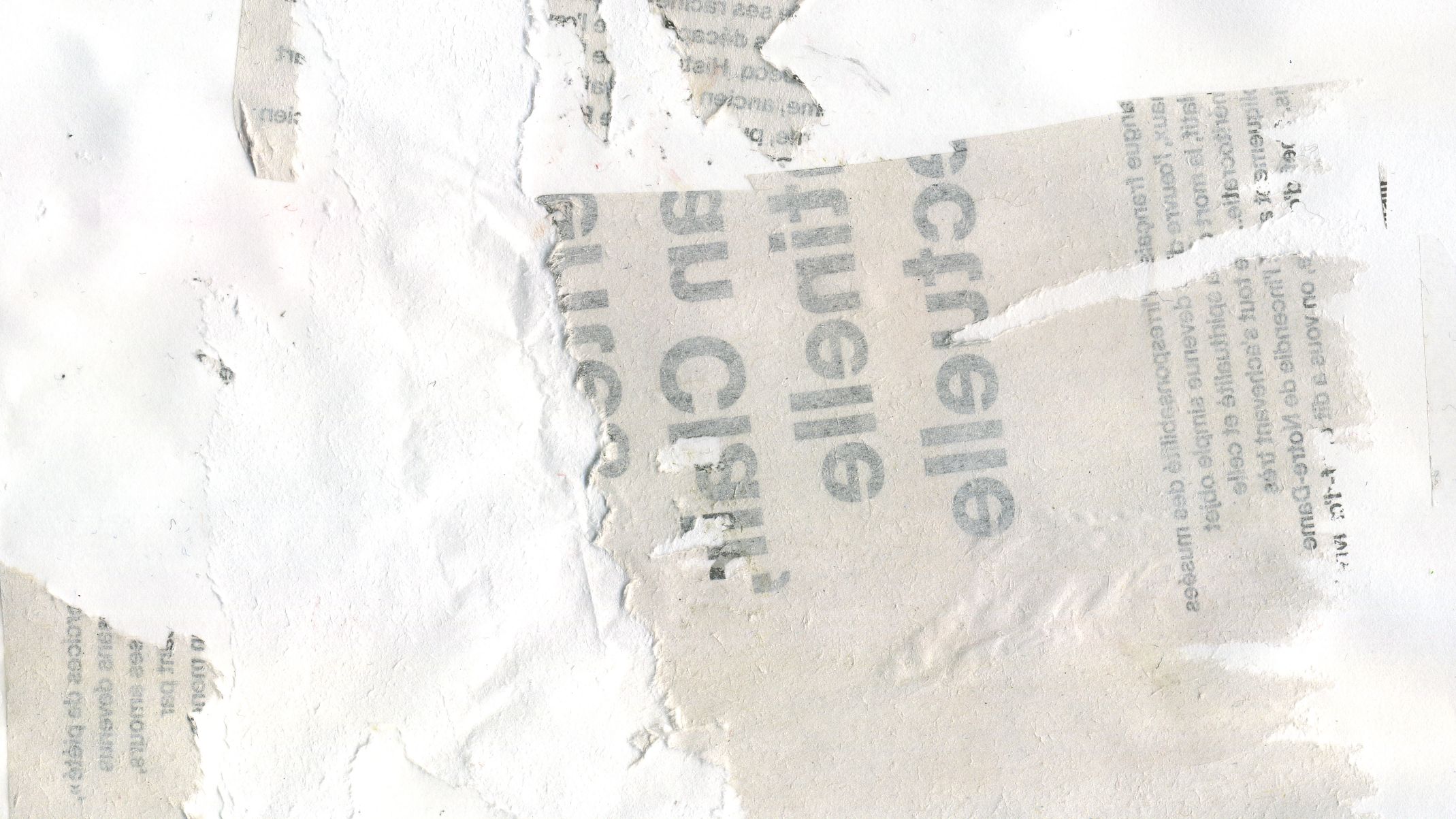 expérimentation graphique avec du papier déchiré