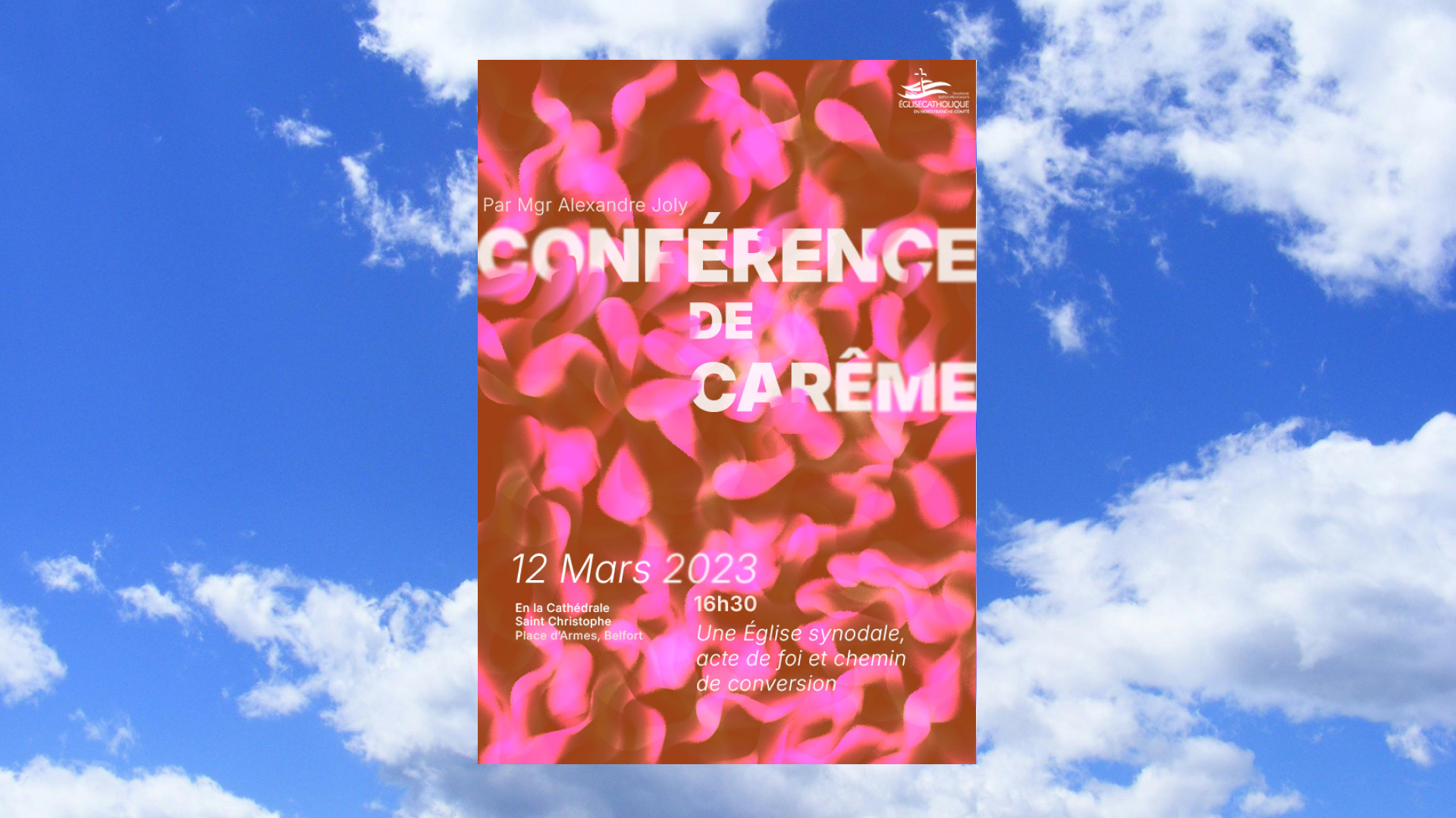 affiche sur fond de ciel