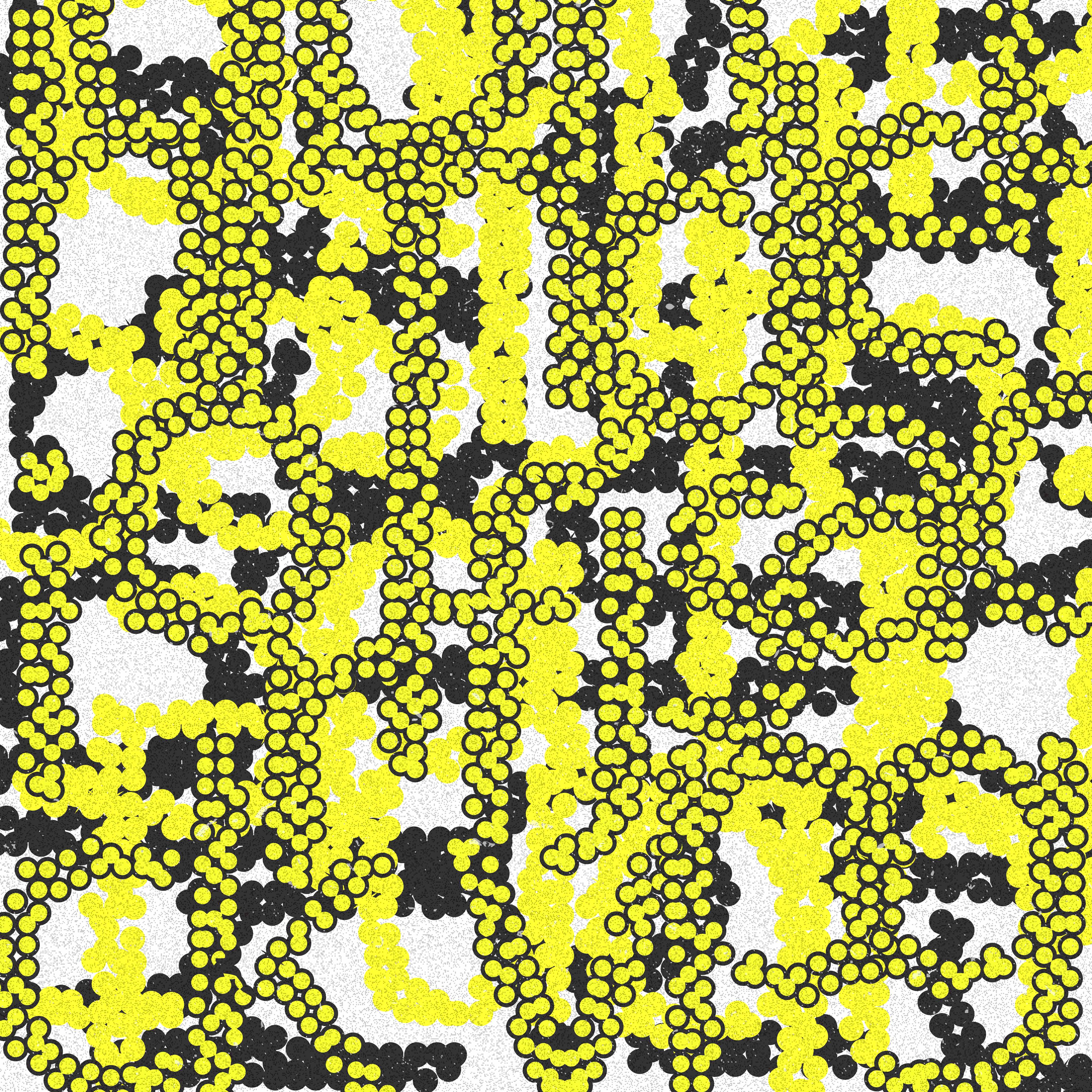 expérimentation point jaune et noir