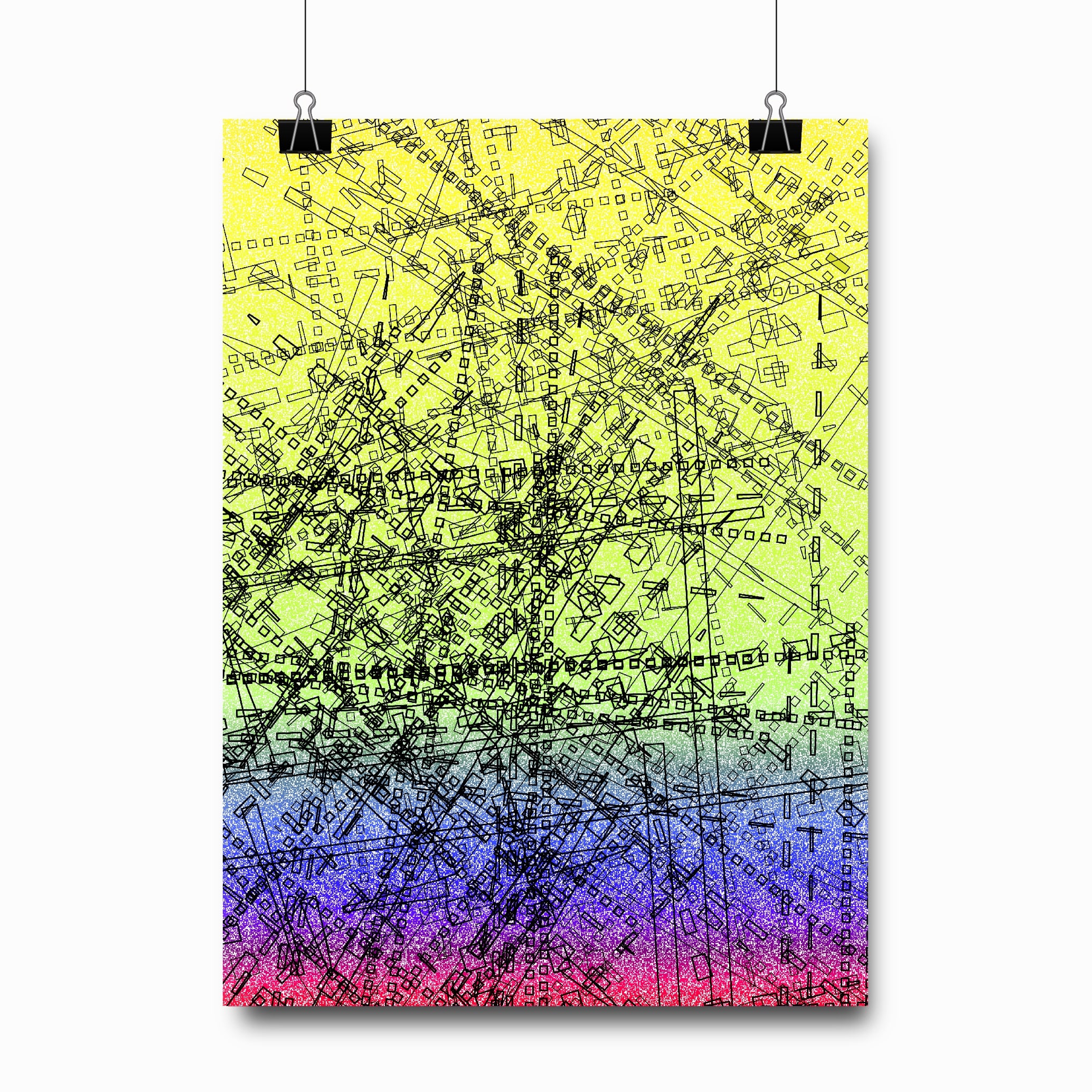 expérimentation rail sur fond dégradé