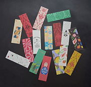 marque-pages éparpillés