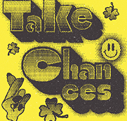 prends des risque expérimentation graphiuqe jaune et noir rétro