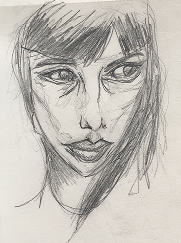 dessin visage de femme