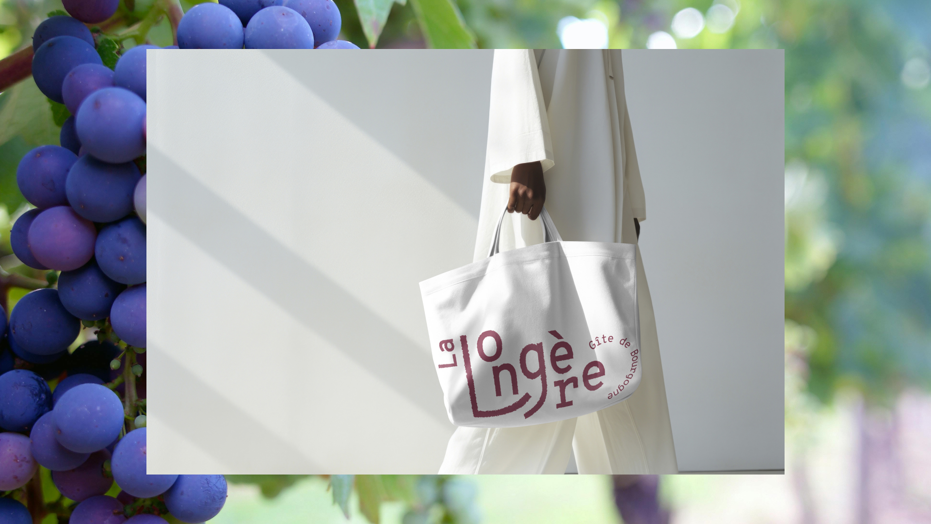 sac avec le logo de la longère