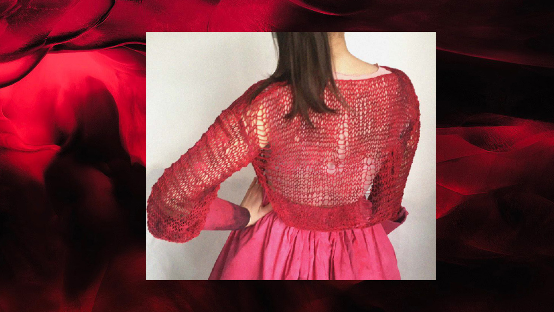 haut en tricot vue de dos