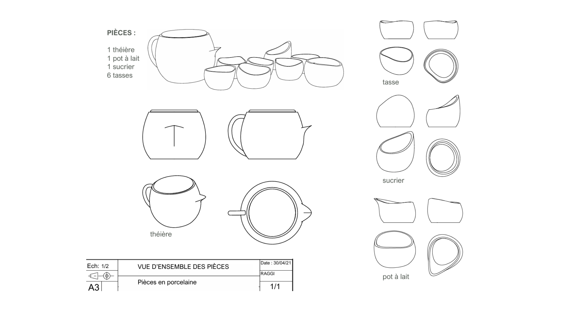 dessin technique des objets