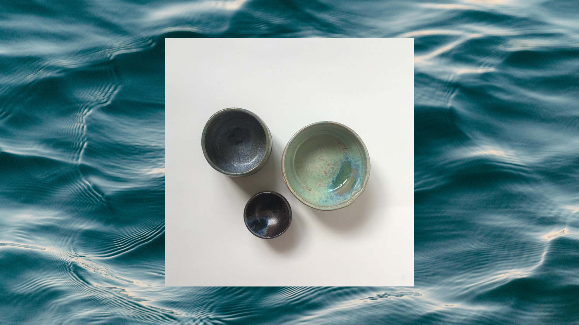 3 pots vue d'en haut