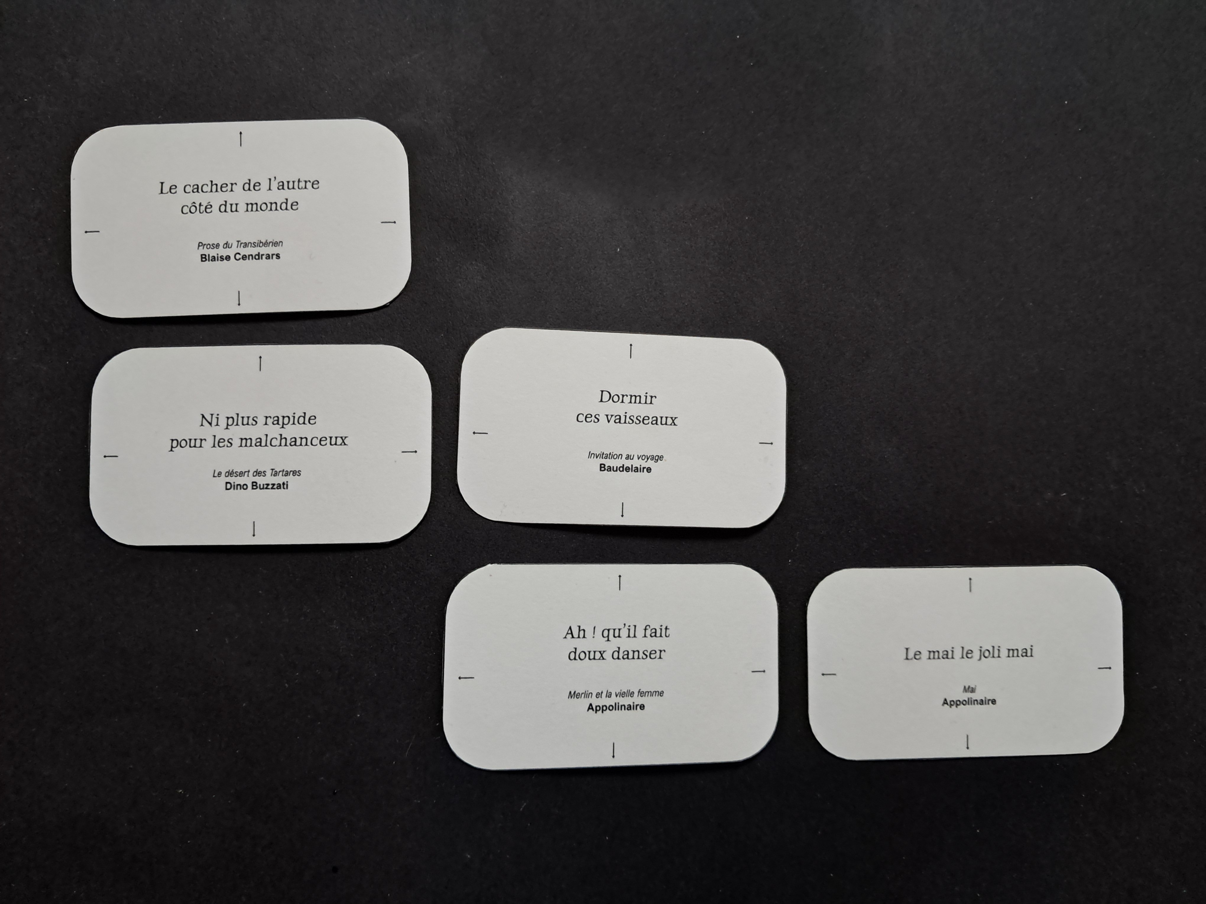 jeux avec des citations d'auteurs